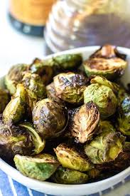 Brussels sprouts are the star of the show here, and they get roasted in the oven with garlic powder until they're perfectly charred. Oven Roasted Brussels Sprouts With Balsamic Glaze A Mind Full Mom