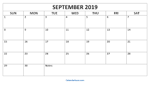 September 2019 Printable Calendar Templates Download Calendarbuzz Printable Calendar Template Calendar Printables Calendar Template