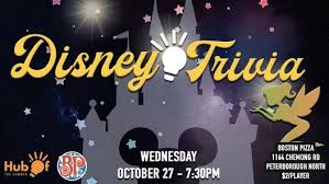 The blarney stone · 4. All Things Disney Trivia Night Boston Pizza Peterborough North 27 October 2021