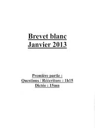 Brevet Blanc Français Sujet | PDF