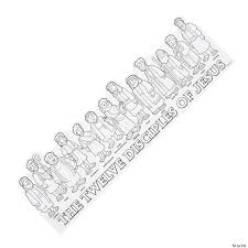 Jesus calling disciples coloring page. Color Your Own Jesus 12 Disciples Accordion Stand Ups Oriental Trading