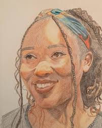 Portrait of Kiarra from a photo by Cleveland artist