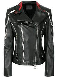 The Best Embroidered Leather Jackets On The Internet Period Via Whowhatwear Embroidered Leather Jacket Designer Leather Jackets Leather Jackets Women