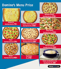 dominos menu price