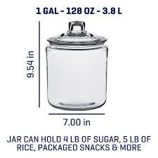 Anchor Hocking Heritage Hill Glass Jar