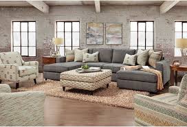 It features a sophisticated design with rolled arms, loose cushions and exposed wood legs. Fusion Furniture 2061 2061 Ra Living Room Group 1 Living Room Group Miller Waldrop Furniture And Decor Stationary Living Room Groups