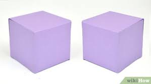 You can make your cube with colored card. How To Make A Paper Cube With Pictures Wikihow