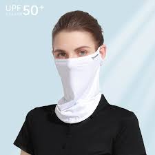 Unisex Face Scarf Breathable Ice Silk UV Sun Protection Mask Soft  Adjustable Anti Ultraviolet Thin for Summer Outdoor Activities