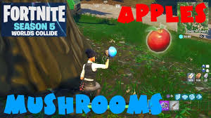Battle royale's season 5 is finally here, with a ton of new cosmetics, challenges, and even a new vehicle. Apples And Mushrooms Locations Guide Fortnite Battle Royale Season 5 Week 10 Youtube