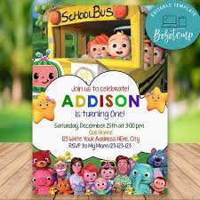 Download our free printables and have fun with them! Cocomelon Invitation Maker Novocom Top