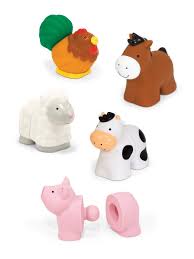 Melissa Doug Pop Blocs Farm Animals Educational Baby Toy 10 Linkable Pieces Educational Baby Toys Animal Learning Toys For 1 Year Old
