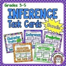 These useful task cards have been designed to support students to make inferences using visual texts. Inference Task Card Bundle Inferencing Reading Strategy Minds In Bloom