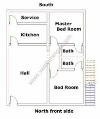 two bedroom hall kitchen house design