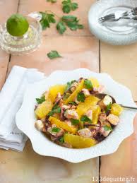 Salade De Poulpe Marine A L Orange 1 2 3 Degustez Salade De Poulpe Recettes De Cuisine Salade