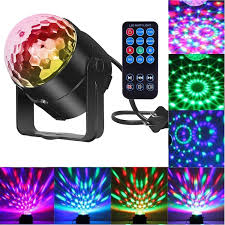 Comwinn Disco Lights Sound Activated Strobe Light Disco Ball Dj Lights Party Lights Xmas 7colors Disco Light Disco Disco Party Lights Party Lights Disco Lights
