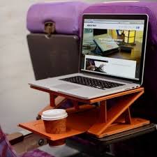 Aero Tray For Better Airplane Laptop Usage Craziest Gadgets Portable Workstation Weird Gadgets Best Airplane