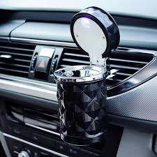 Car Led Light Smoking Ashtray Cup Vehicle Cigarette Ash Holder Stowing Tidying Review Stowing Tidying Car Led Lights Car Accessories Luxury Cars
