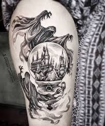 This tattoo clearly shows the outline of hufflepuff's emblematic animal, the badger. 50 Unique Harry Potter Tattoos For Men 2021