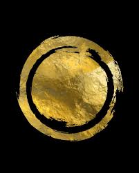 Black And Gold Painting Background Abstract Artwork With Stunning Gold Circle Against A Black Background Can Be Used By Itself Or As A Trio Of Abstract Art For Sale Abstract Art Diy Circle Art