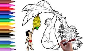 Do share your views with us. Jungle Book Coloring Pages How To Color Mowgli Baloo Kids Coloringforkids Junglebook Youtube