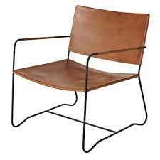 Fauteuil en cuir marron | maisons du monde. Fauteuil En Cuir Marron Kaoma Maisons Du Monde