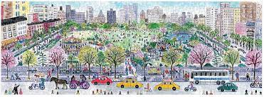 Our puzzles are mostly from galison as we love the modern designs and superb jigsaw quality. Michael Storrings Cityscape Panoramic 1000 Piece Jigsaw Puzzle