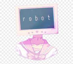 El parque de los dibujos on instagram: Robot Aesthetic Tumblr Anime Computer Pink Polarfoxiestickers Vaporwave Pastel Aesthetic Clipart 4074932 Pikpng