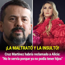 Tal parece que él le echó en cara que ya no podía darle descendencia a sus  53 años 😳😰  https://www.univision.com/famosos/cruz-martinez-habria-reclamado-a-alicia-villarreal-que-no-le-servia-porque-ya-no-podia-tener-hijos-video?utm_campaign  ...