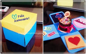 Caixa Surpresa De Aniversario De Namoro Cartao Explosivo Com Bolo Presentes De Aniversario Criativos Surpresas Para Namorado Aniversario Surpresa Na Caixa