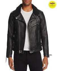 John Elliott Shearling Collar Leather Biker Jacket Gq60 100 Exclusive Men Coats Jackets Leather Shearling Suede Bloomingdale S Shearling Collar Leather Jacket Leather Biker Jacket