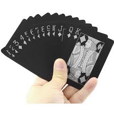 The owner and creator, jody eklund combines a historical emphasis and a unique style that reflects a real eye for great playing card design. Black Plastic Playing Cards 1 Deck Deck Of Cards Cards Black Playing Cards