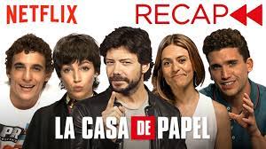 Ocho atracadores toman rehenes en la fábrica nacional de moneda y timbre. La Casa De Papel Money Heist Cast Recaps Seasons 1 2 Netflix Youtube