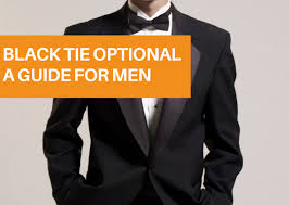 Image result for black tie optional male