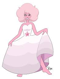 Pink In Her Rose S Dress For The First Time This Was Just A Quick Late Night Drawin Pink Diamond Steven Universe Steven Universe Gem Steven Universe Drawing