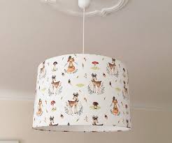 Lampenschirm Kinderzimmer Waldtiere Kinderlampe Tiere Kinderzimmerlampe Lampe Boho Boho Deko Lamp Shade Lamp Decor