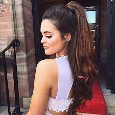 Lovely Half Up Half Down With Ponytail Curls Prom Hairstyles For Long Hair Promhair Hair Styles High Ponytail Hairstyles Prom Hairstyles For Long Hair