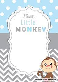 Get Free Cute Monkey Baby Shower Invitations Templates Baby Shower Invitations Monkey Baby Shower Invitations Baby Sprinkle Invitations