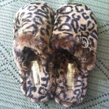 Michael Kors Slippers Print Slippers Cute Sleepwear Animal Print