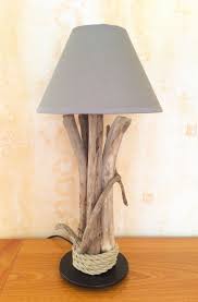 Lampe En Bois Flotte Par L Atelier De Corinne Luminaires Par Atelier De Corinne Deco Bois Flotte Lampe Bois Flotte Lampe Bois