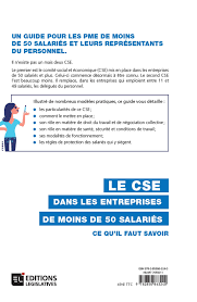 Maybe you would like to learn more about one of these? Cse Dans Les Entreprises De Moins De 50 Salaries Ce Qu Il Faut Savoir Moreau Avila Pauline Amazon De Bucher