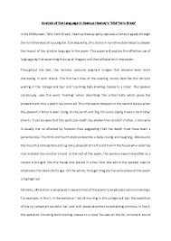 Doc Analysis Of Seamus Heaney Oma Joshua Academia Edu