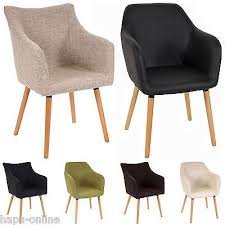 Esszimmerstuhl Mit Armlehne Sessel Esszimmer Stuhle Stuhl Gepolstert Retro Rikka Ebay Gepolsterte Esszimmerstuhle Esstisch Sessel Esszimmerstuhle