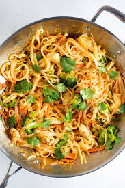 Spicy Coconut Curry Chicken And Rice Noodles Recipe Recipe Coconut Curry Chicken Curry Chicken Recipes Rice Noodle Recipes