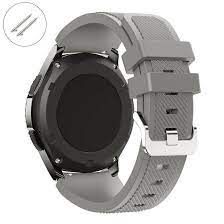 Michael Kors Compatible Gray Rubber Silicone Replacement Watch Band Strap Quick Release Pins 4049
