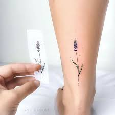 30 Stunning Colourful Flowers Tattoo Ideas Small Tattoos Small Hand Tattoos Lavender Tattoo