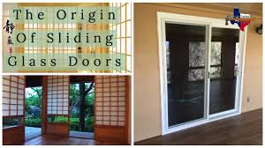 French doors french doors bring an elegant, traditional style to your space, with panes of glass to allow light to filter through from the rooms they connect. The Origin Of Sliding Glass Doors Conservation Construction Of Texas