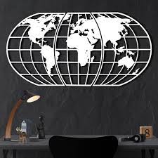 Wall Art Metal Wall Art White World Map Metal Wall Decor White Metal Wall Art Sale World Map Wall Art Metal Wall Art Wall Art For Sale