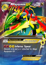Shipped with usps first class. Custom Mega Rayquaza Ex Card Pokemon