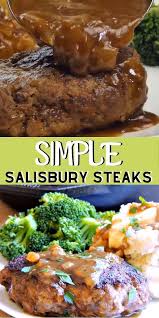 Simple Salisbury Steaks With Caramelized Onion Gravy In 2020 Beef Recipes Easy Steak Recipes Beef Cube Steak Recipes