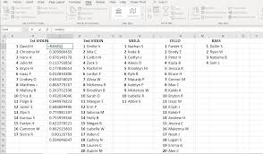 Orchestra Classroom Ideas Seating Chart Short Cut